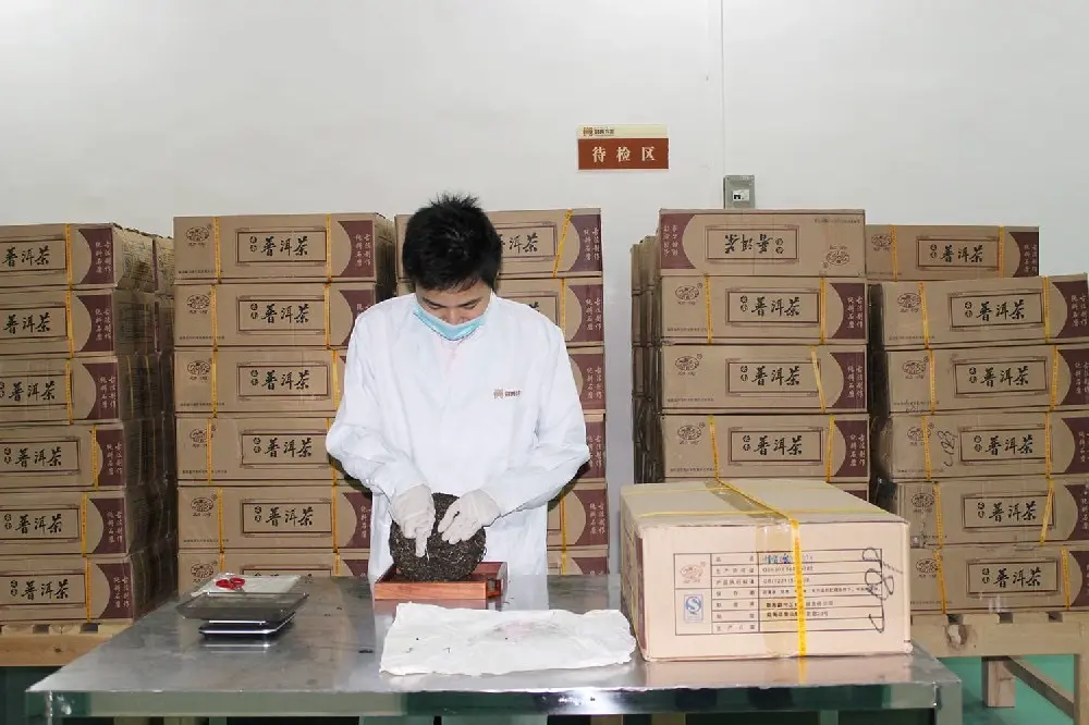 张家口普洱茶检验展示